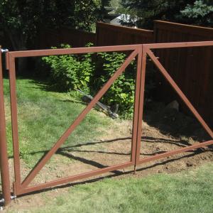 metal frame swing gates